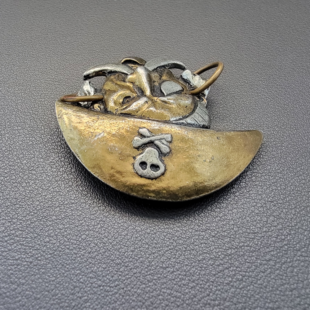 Kinetic Pirate Earrings | High Relief Sculptural Adornment - Picture 3 of 9